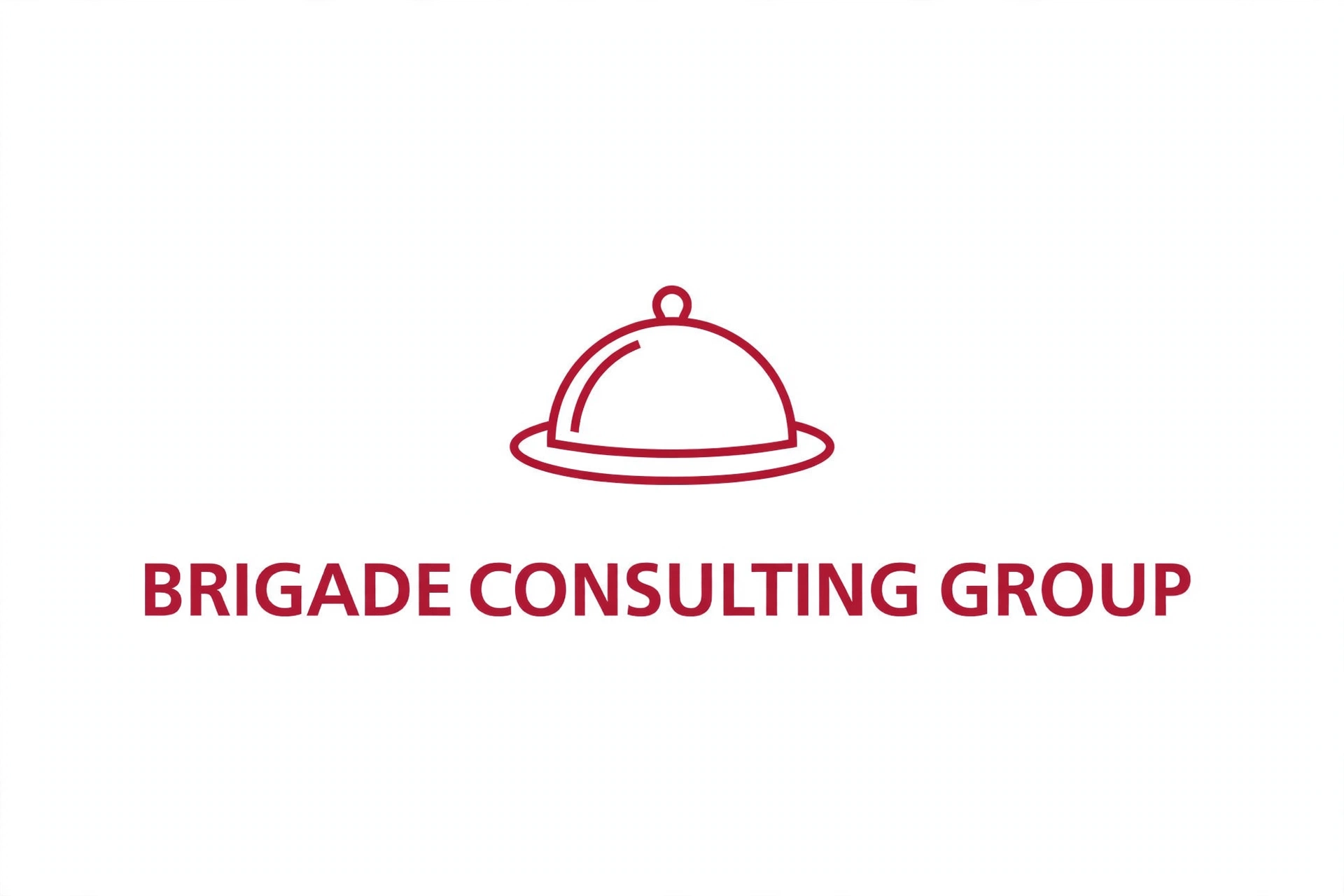 Brigade Consulting Group logo featuring a serving cloche